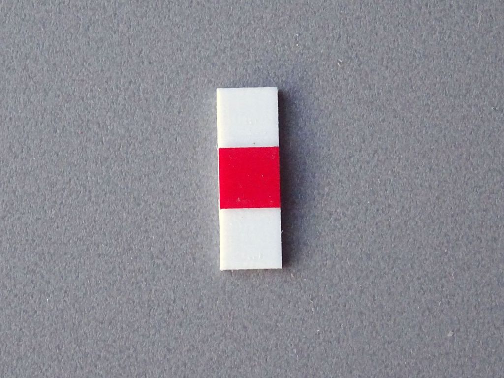Mastschild klein 15 x 5 mm, 2-Schicht-Kunststoff