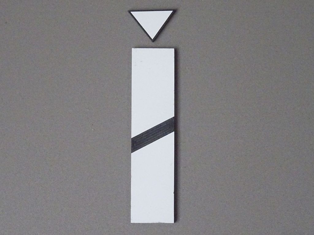 Vorsignalbake So 4 72 x 17,5 mm, 2-Schicht-Kunststoff