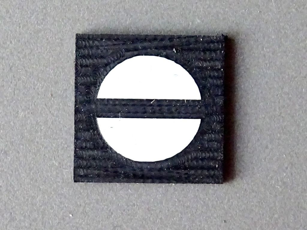 Halt! Fahrverbot Sh 0, 1:32 12 x 12 mm, 2-Schicht-Kunststoff