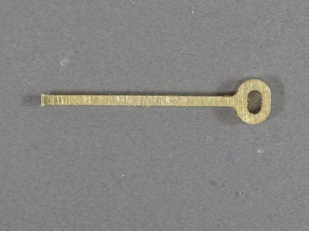 Halter für Signaltafeln Zg 3, Messing 5 x 22 x 1 mm, Messing