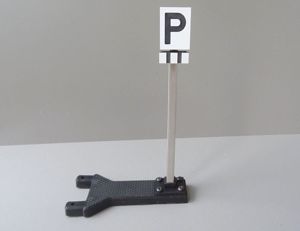 Pfosten für Signale mit Gleisanschlussplatte Höhe 120 mm