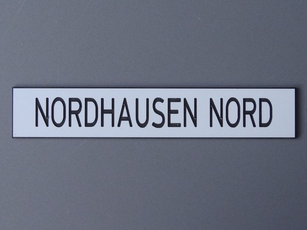 Nordhausen Nord 110 x 20 mm, 2-Schicht-Kunststoff