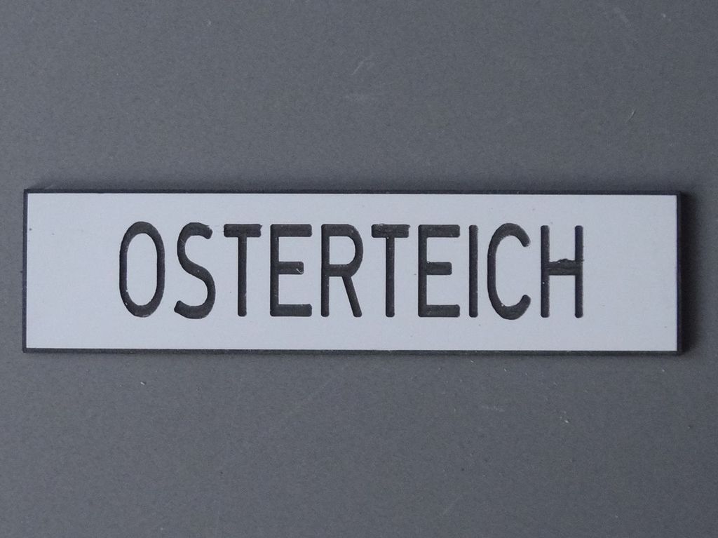 Osterteich 80 x 20 mm, 2-Schicht-Kunststoff
