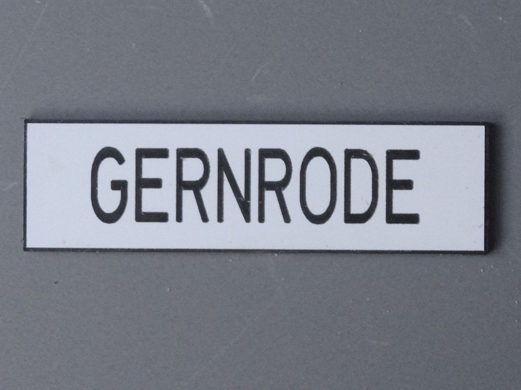 Gernrode 70 x 20 mm, 2-Schicht-Kunststoff