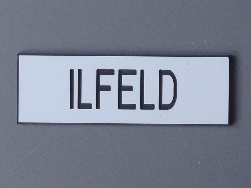 Ilfeld 60 x 20 mm, 2-Schicht-Kunststoff