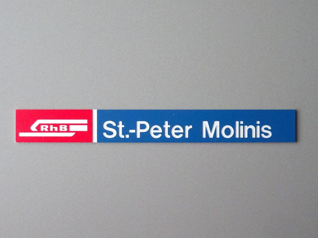 St. Peter-Molinis, großes Format 210 x 25 mm, 2-Schicht-Kunststoff