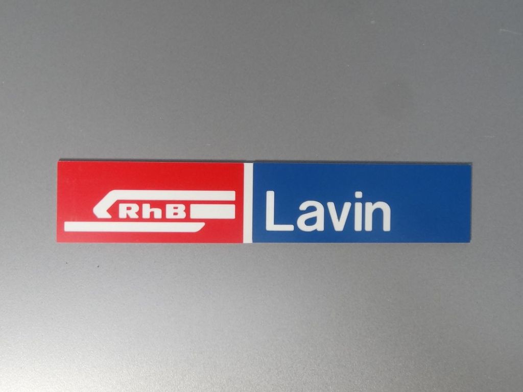 Lavin, kleines Format 85 x 16 mm, 2-Schicht-Kunststoff