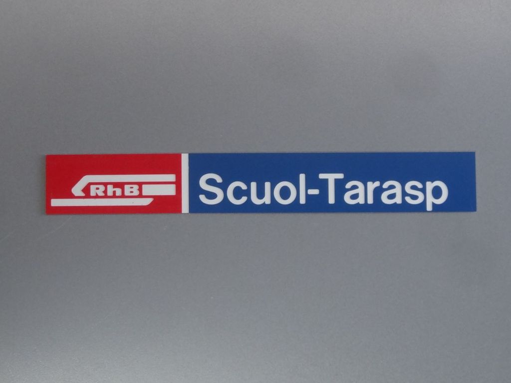 Scuol-Tarasp, kleines Format 117 x 16 mm, 2-Schicht-Kunststoff