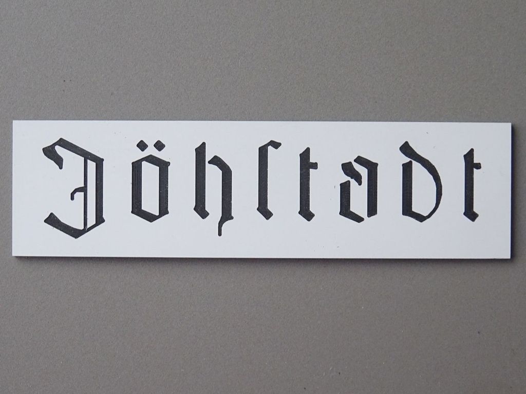 Jöhstadt 110 x 30 mm, 2-Schicht-Kunststoff