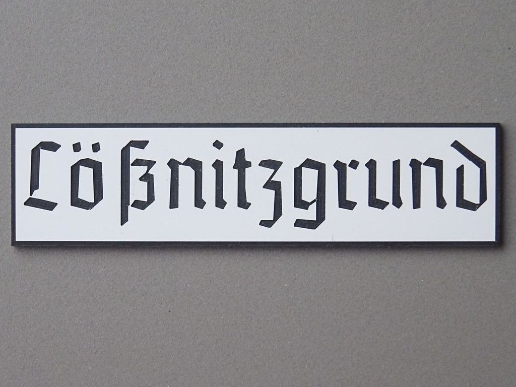 Lößnitzgrund 80 x 20 mm, 2-Schicht-Kunststoff