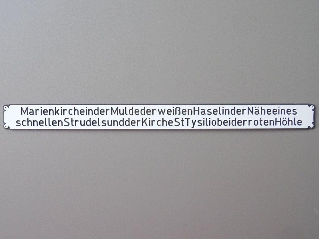 Marienkirche in der Mulde 240 x 20 mm, 2-Schicht-Kunststoff
