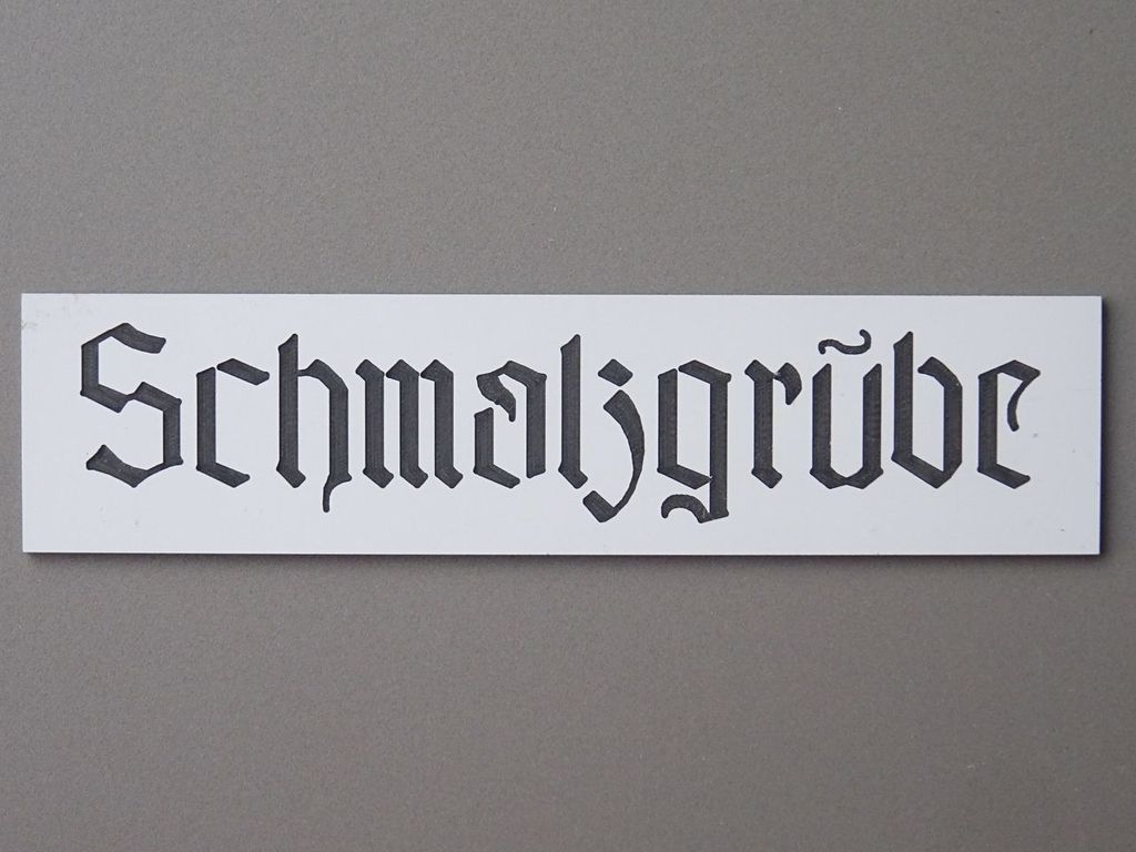 Schmalzgrube 125 x 30 mm, 2-Schicht-Kunststoff
