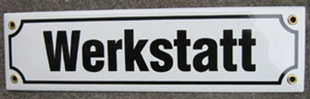 Werkstatt Emaille, 30 x 8 cm