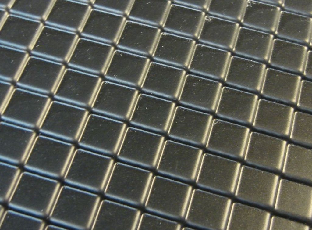 Dachziegelplatte Schiefer diagonal 1:22,5 ca. 390 x 290 x 1 mm, Polystyrol