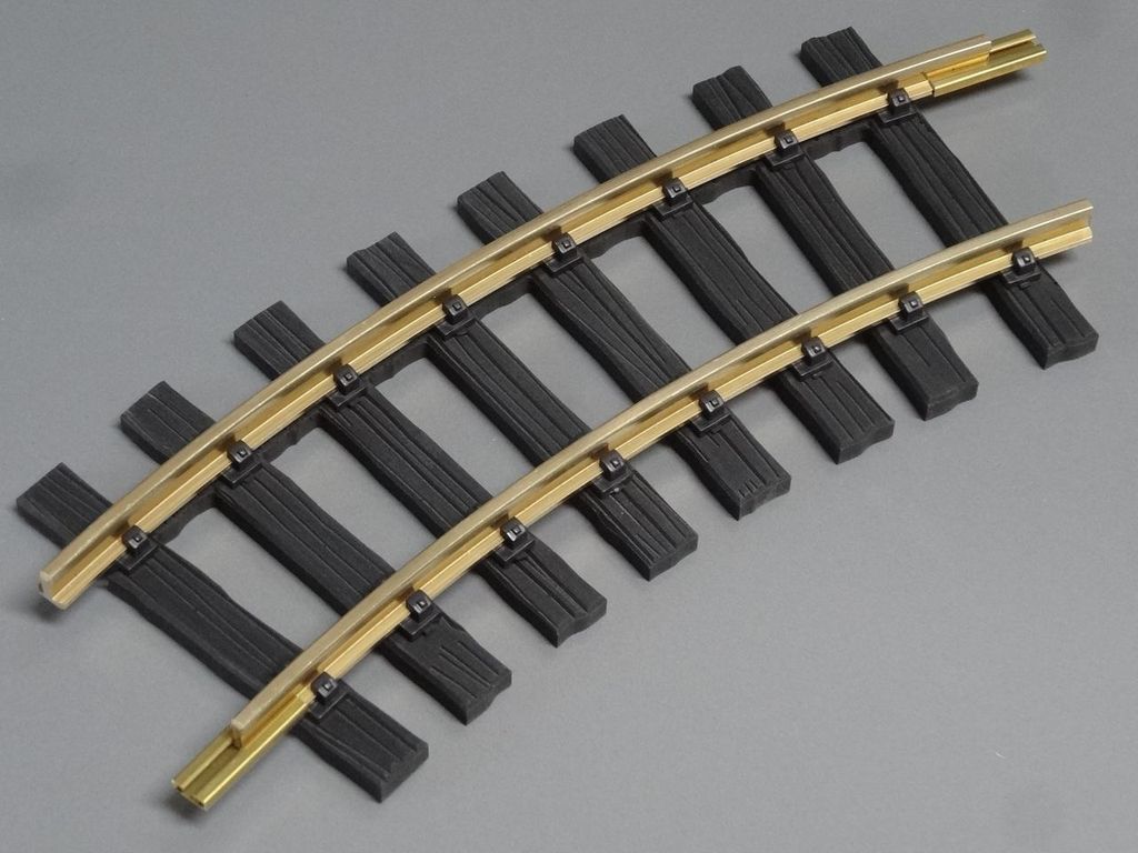 Meterspurgleis Bogen 22,5°, R2 Achsradius 778mm