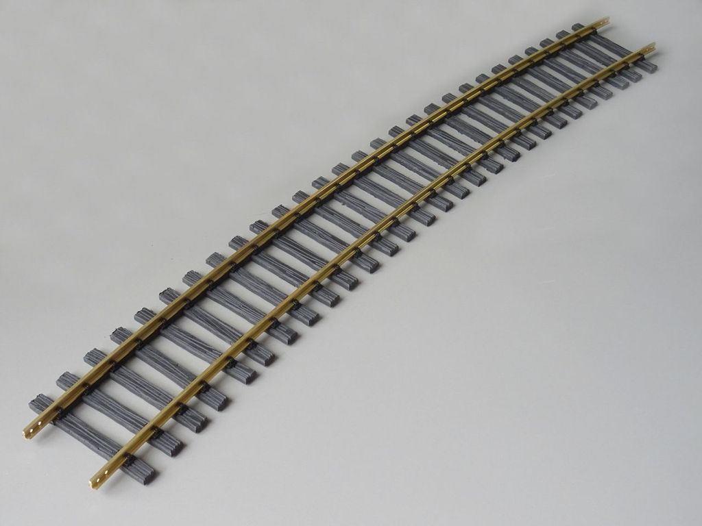 Regelspurgleis Bogen 15°, Radius 3000mm