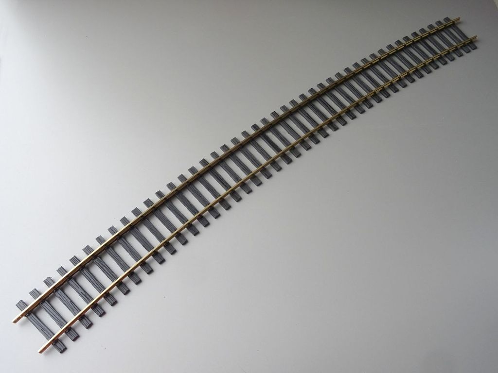 Regelspurgleis Bogen 22,5°, Radius 3000mm