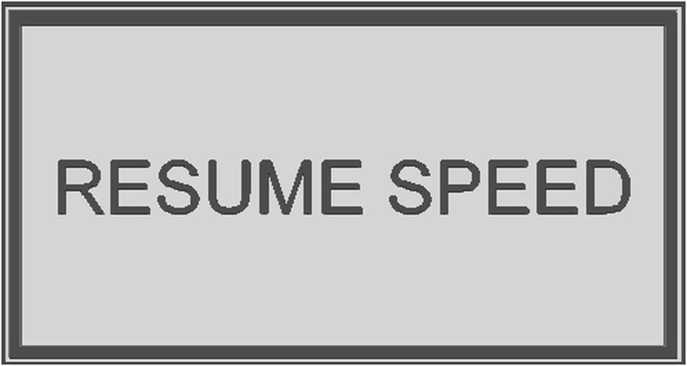 Schild Resume Speed 29 x 56 mm