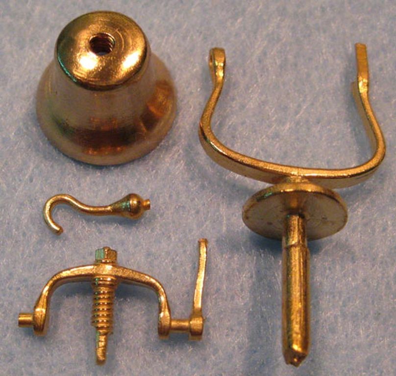 Lokglocke Bausatz Glocke: D=16mm, 4-teiliger Bausatz