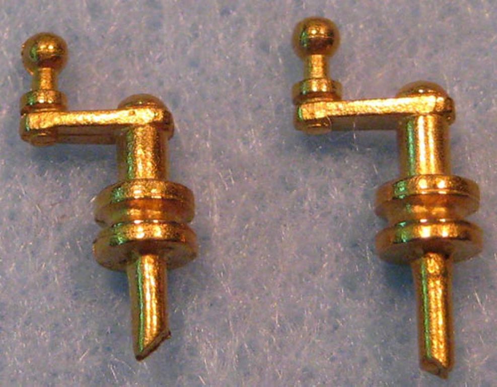 Loktender-Wasserleitungsabstellkurbel Höhe 11 mm, D= 4,5 mm, 2 Stück