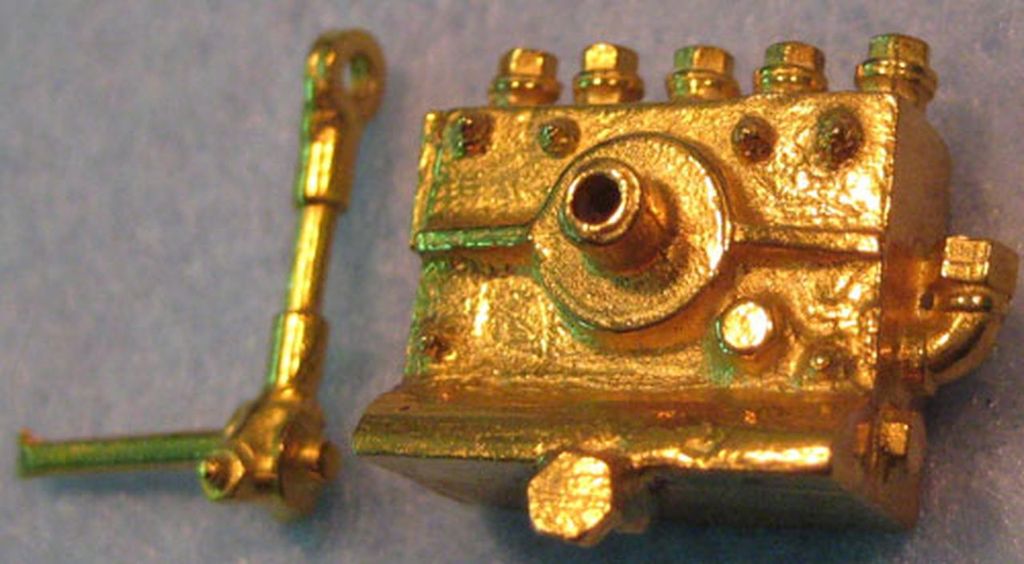 Schmierölverteiler mit Antriebsgestänge 2 Stück, 17 x 16 x 12 mm