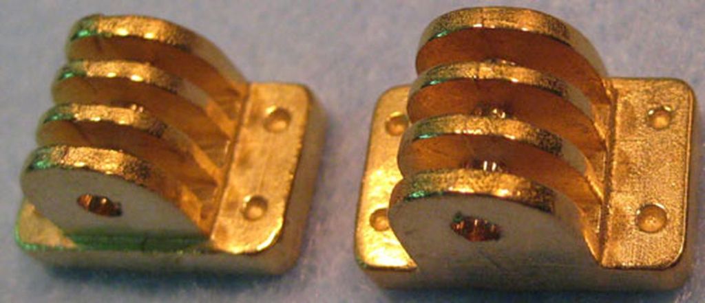 Flacheisen - Pufferbohlenkupplungen Link und Pintyp, 20 x 12 x 12 mm,  2 Stück