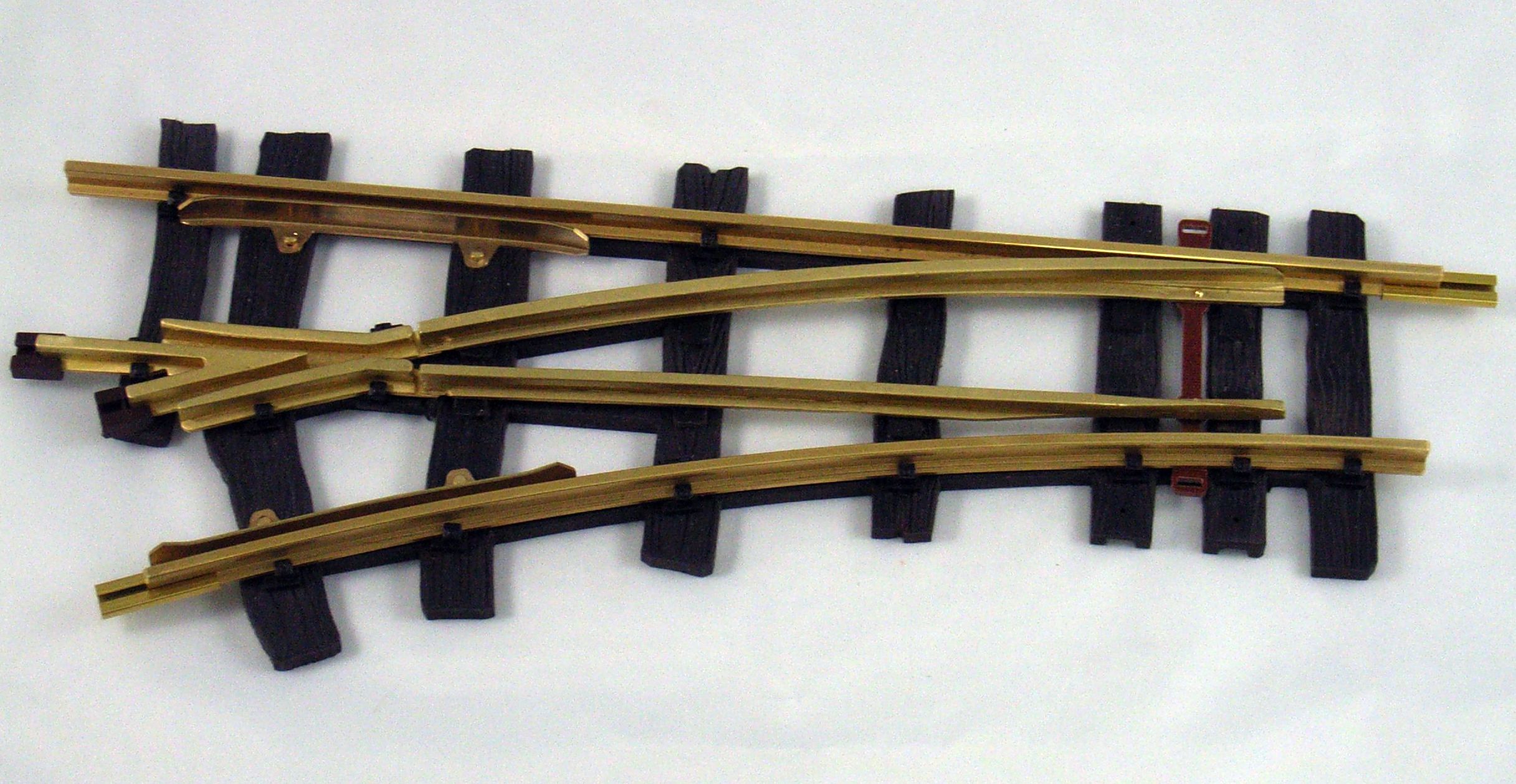 Weiche R2, 22,5° Abzweig links, Feldbahn, Fertigmodell