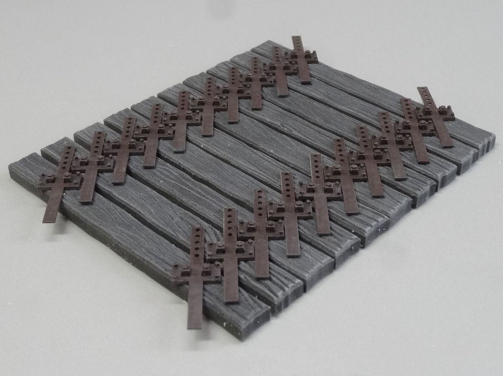 Holzschwellen Regelspurgleis 64 mm, Code 250, 50 Stück 115 x 13 x 6 mm