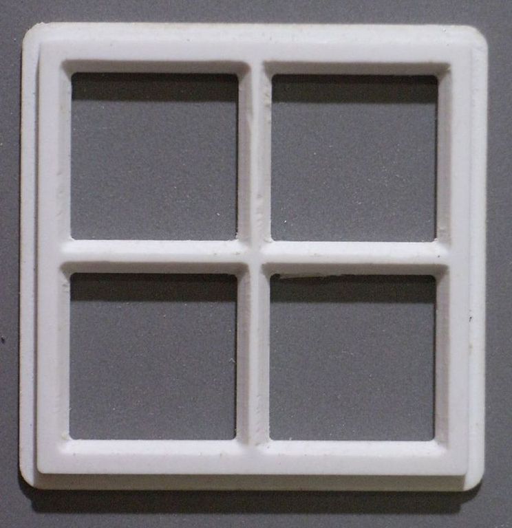 Fenster Geräteschuppen, 4er-Set 40 x 40 mm