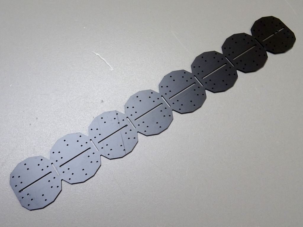 Brücken-Gitterträger, Knotenbleche 30 x 17 mm, 16 Stück