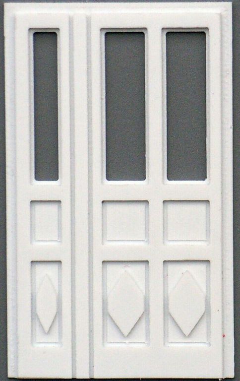 Tür Stadtvilla mit Fenster, 1:32 65 x 35 mm