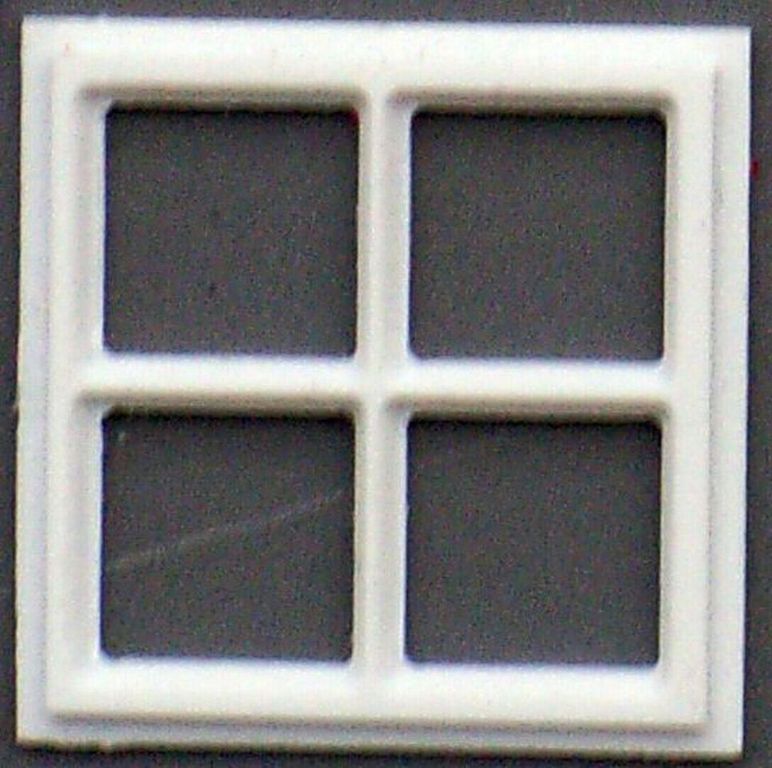 Fenster Geräteschuppen, 1:32, 4er-Set 25 x 25 mm