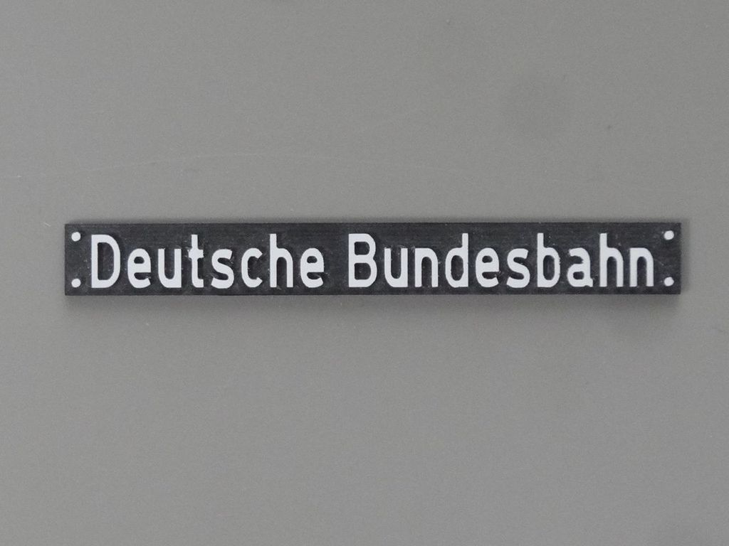Deutsche Bundesbahn klein 35 x 4 mm, 2-Schicht-Kunststoff