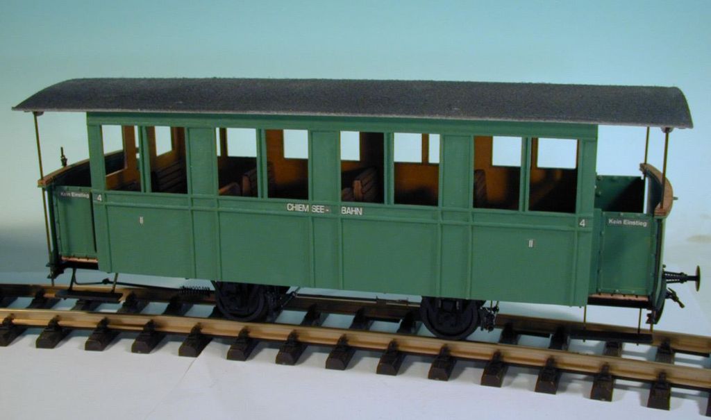 Chiemseebahn Personenwagen, kompletter Bausatz, 380 x 120 x 135 mm